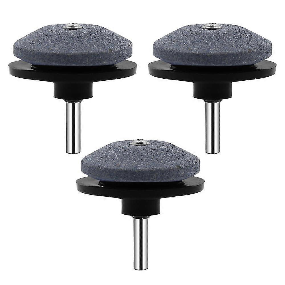 Lawn Mower Blade Sharpener 3PCS Universal Drill Compatible Rotary Sharpening Tool for Fast Edge
