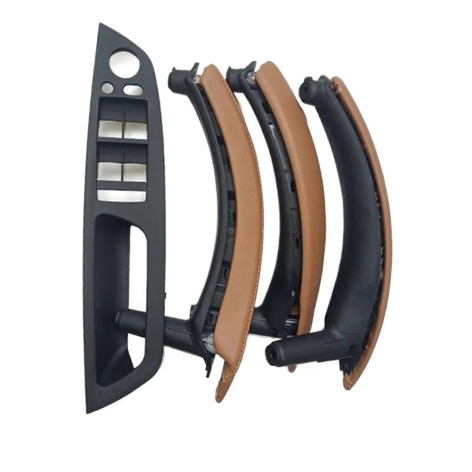 Saddle Brown Leather Interior Door Handle Set OEM Fit for BMW X5 X6 E70 E71 E72 LHD 20072014