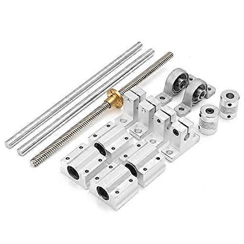 15Pcs 200mm Linear Rail Shaft and Optical Axis Guide Housing for CNC 3D Printer