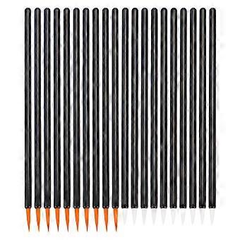 Fiber Eyeliner Brush Mascara Wands for Makeup 100Pcs Black Handle Set