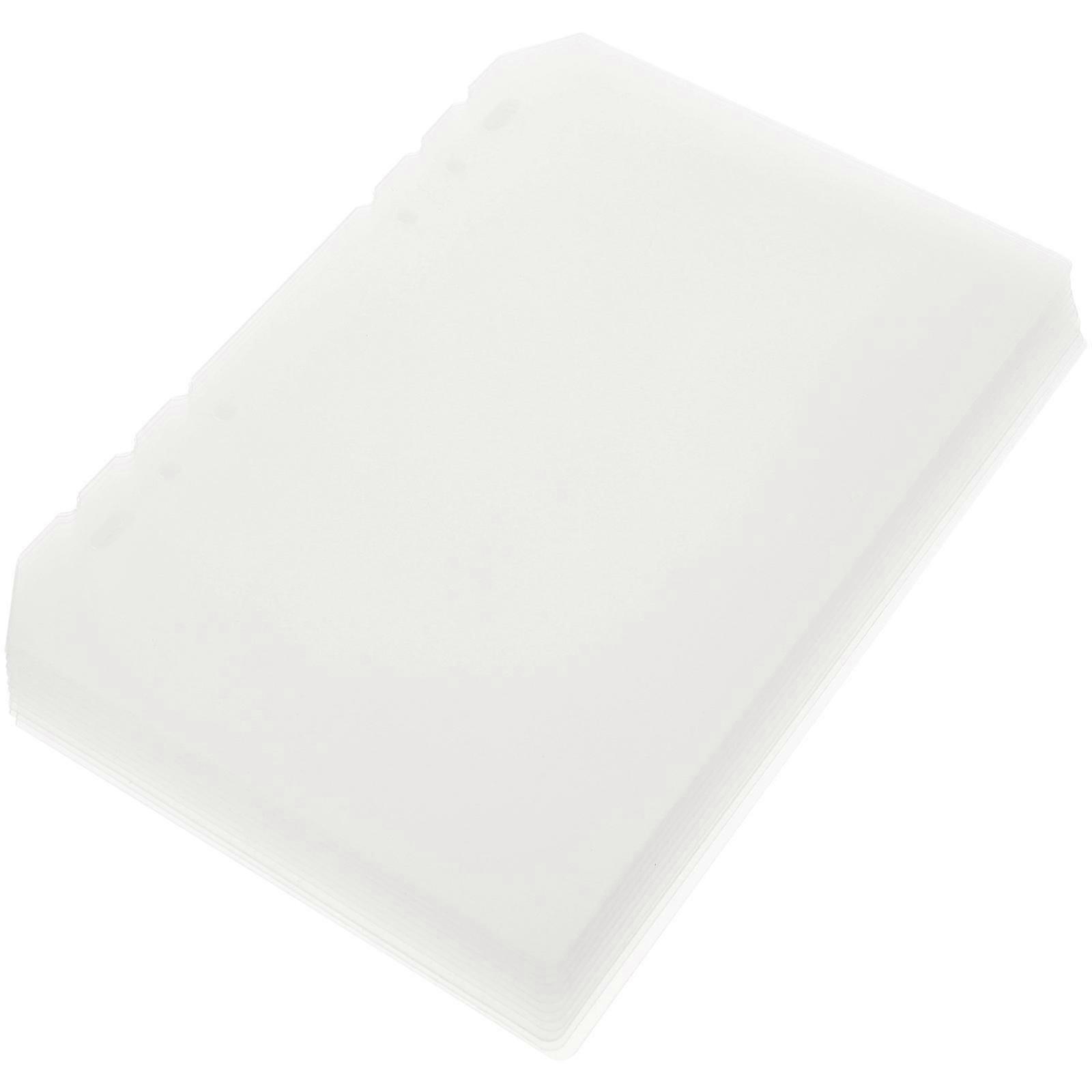 24Pcs Transparent Binder Dividers for Notebook Page Separation