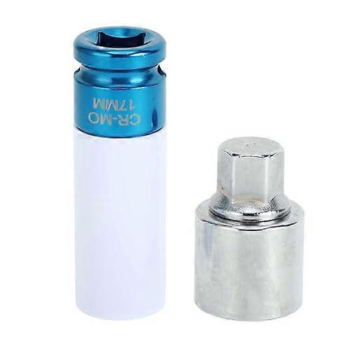 Type P Wheel Lock Key for Land Rover Range Rover with 17mm Adapter, Lost Key Replacement