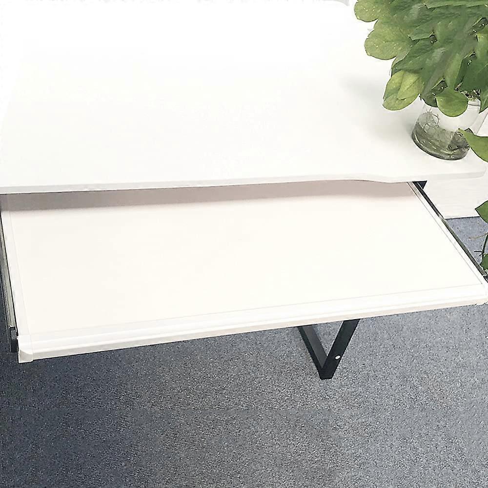 Under Desk Keyboard Tray with Mouse Shelf, Ergonomic Adjustable Slide Drawer for SpaceSaving Office Desk