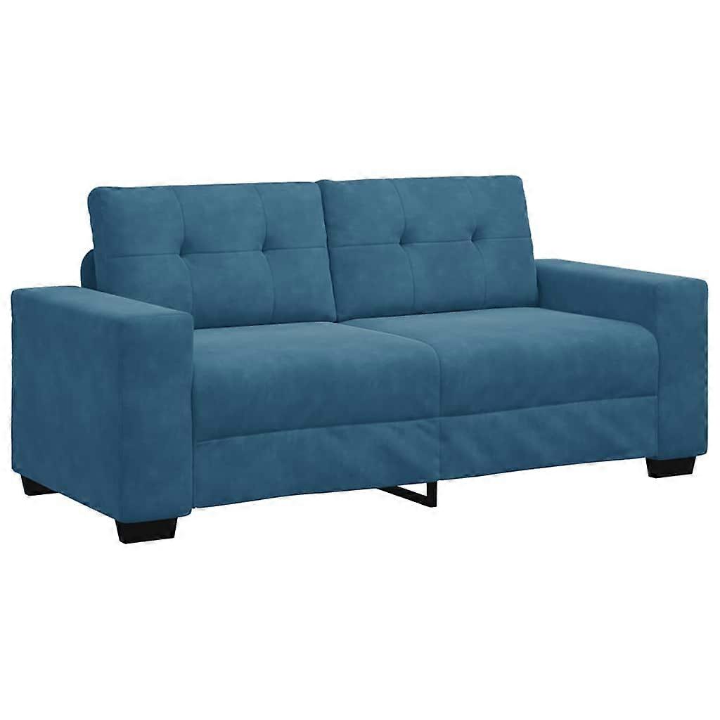 vidaXL Loveseat Sofa Blauw 180x77x82 cm Fluweel