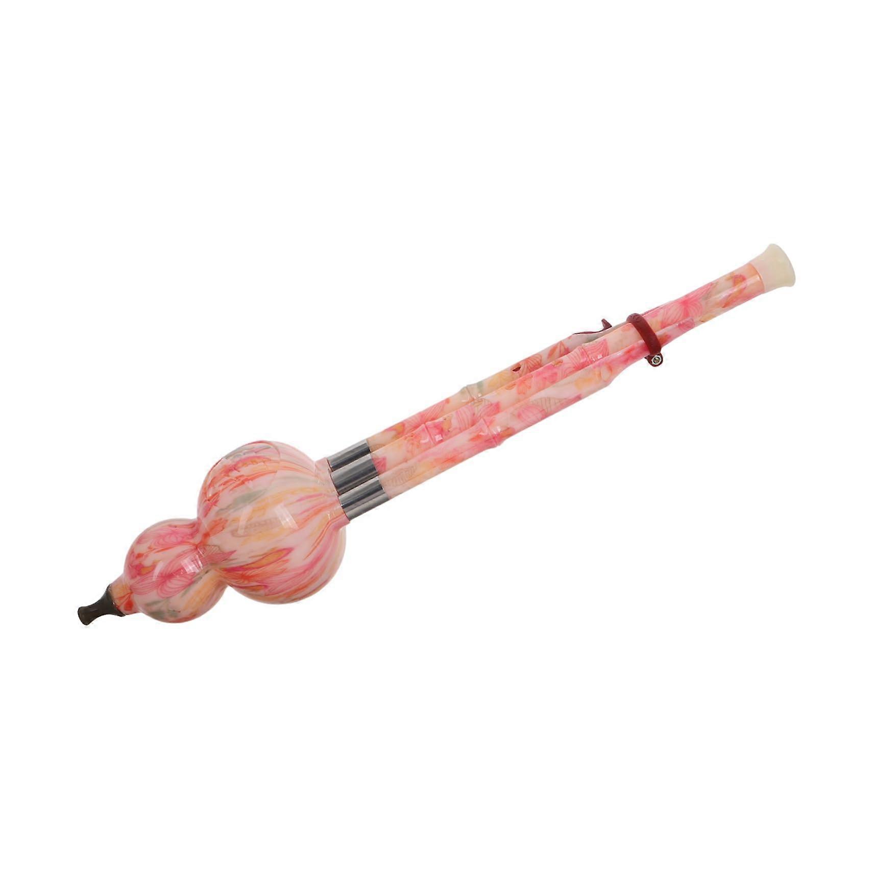 Beginner C Key Hulusi Gourd Flute with Butterfly Design, Easy Learning, Lightweight, for Students and Performance