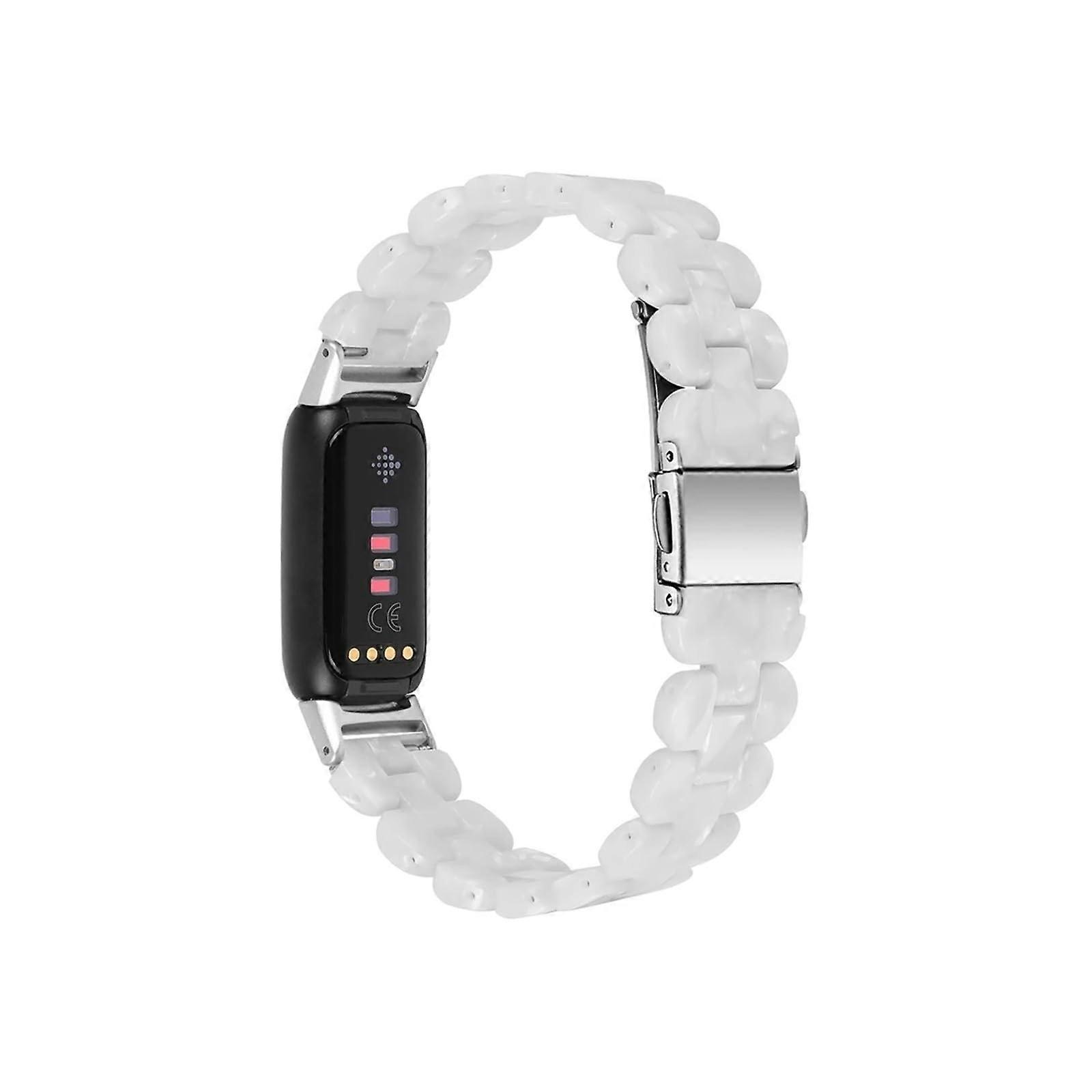 Durable Resin Replacement Strap with Comfort Fit Design Wrist Ring L Size for Fitbit Luxe