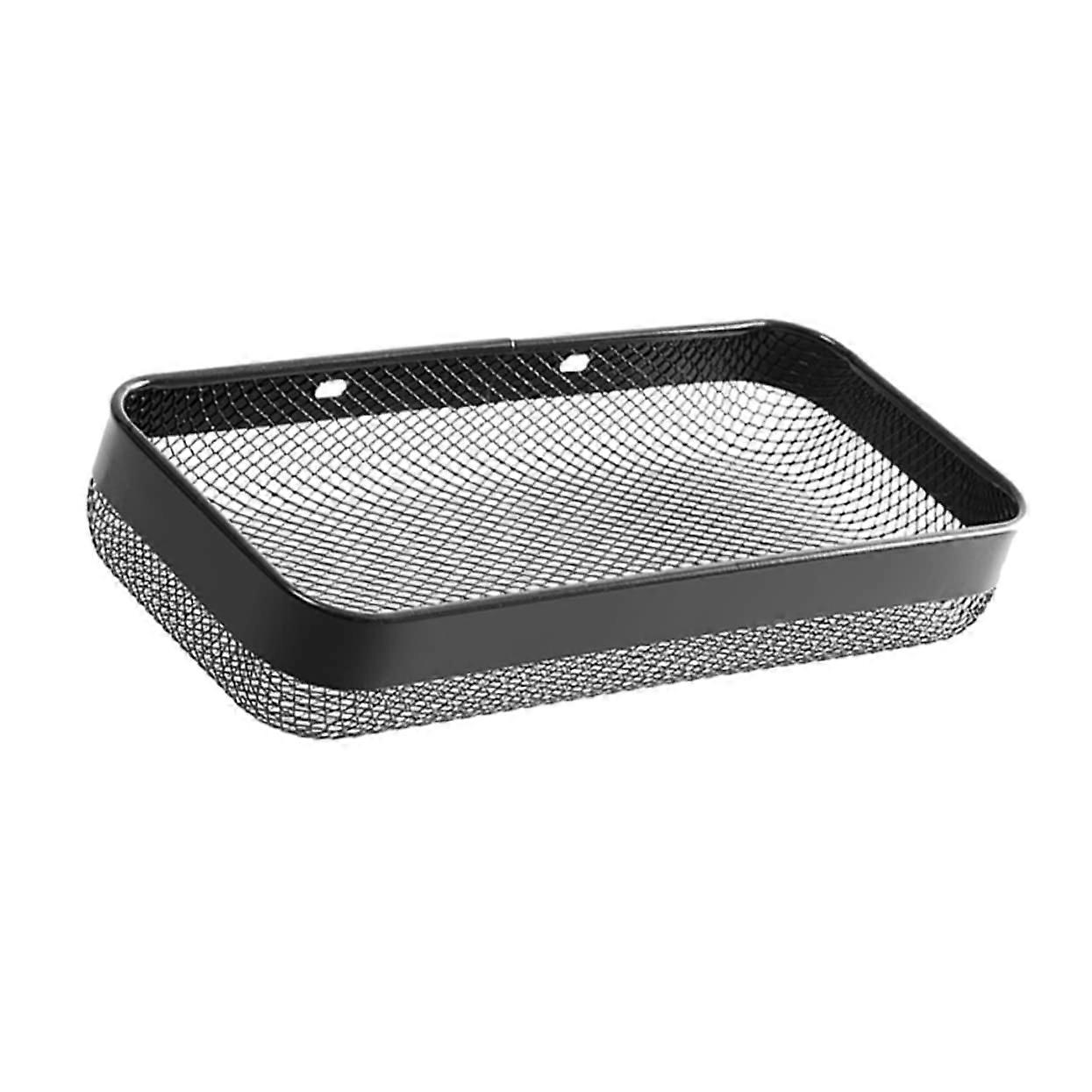 Wall Mount Shower Shelf Black Bathroom Organizer SpaceSaving Storage for Kitchen Essentials