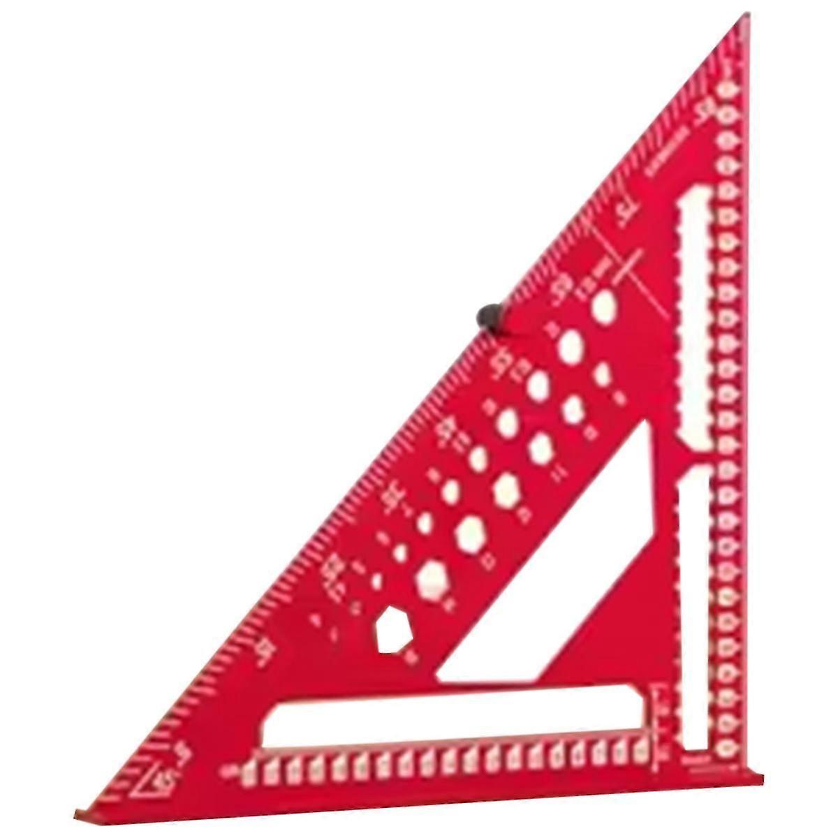 Triangle Ruler with Positioning Pin, Woodworking Multi Angle Ruler , High- Right Angle Scribe Marki