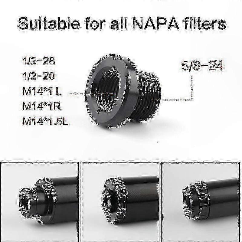 5/8"-24 to M14x1/M14x1.5 Thread Adapter for Rifle Muzzle Devices