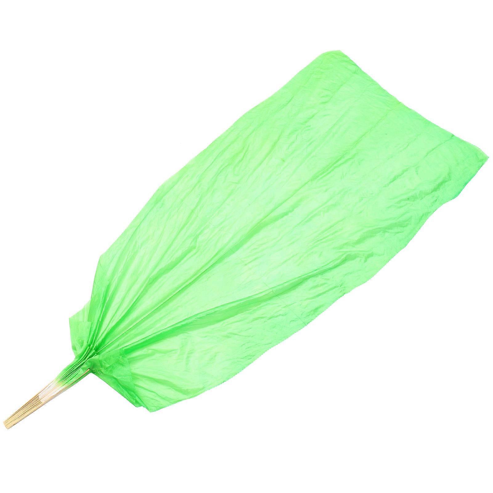 Dance Belly Dance Fan for Performance Light Green Silk Bamboo Fan