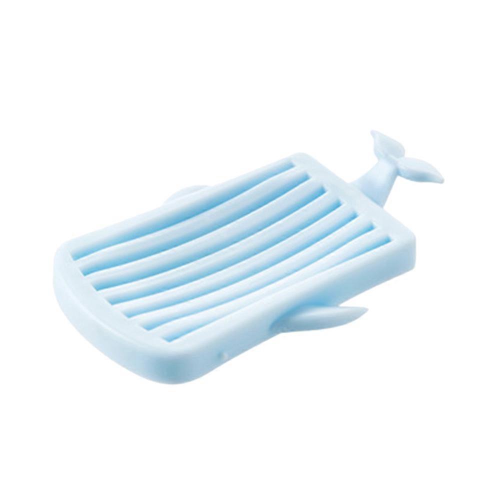 Soap Holder Creative Whale Shape for Soap Holding 2Pcs Blue Model