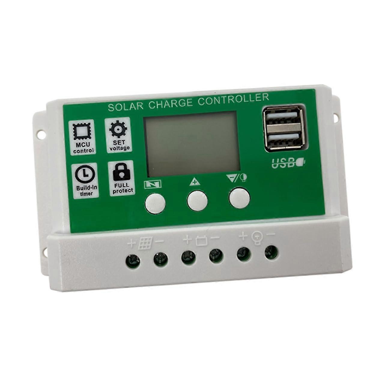 50A MPPT Solar Charge Controller 12V 24V for Lithium Batteries  Efficiency LCD Display