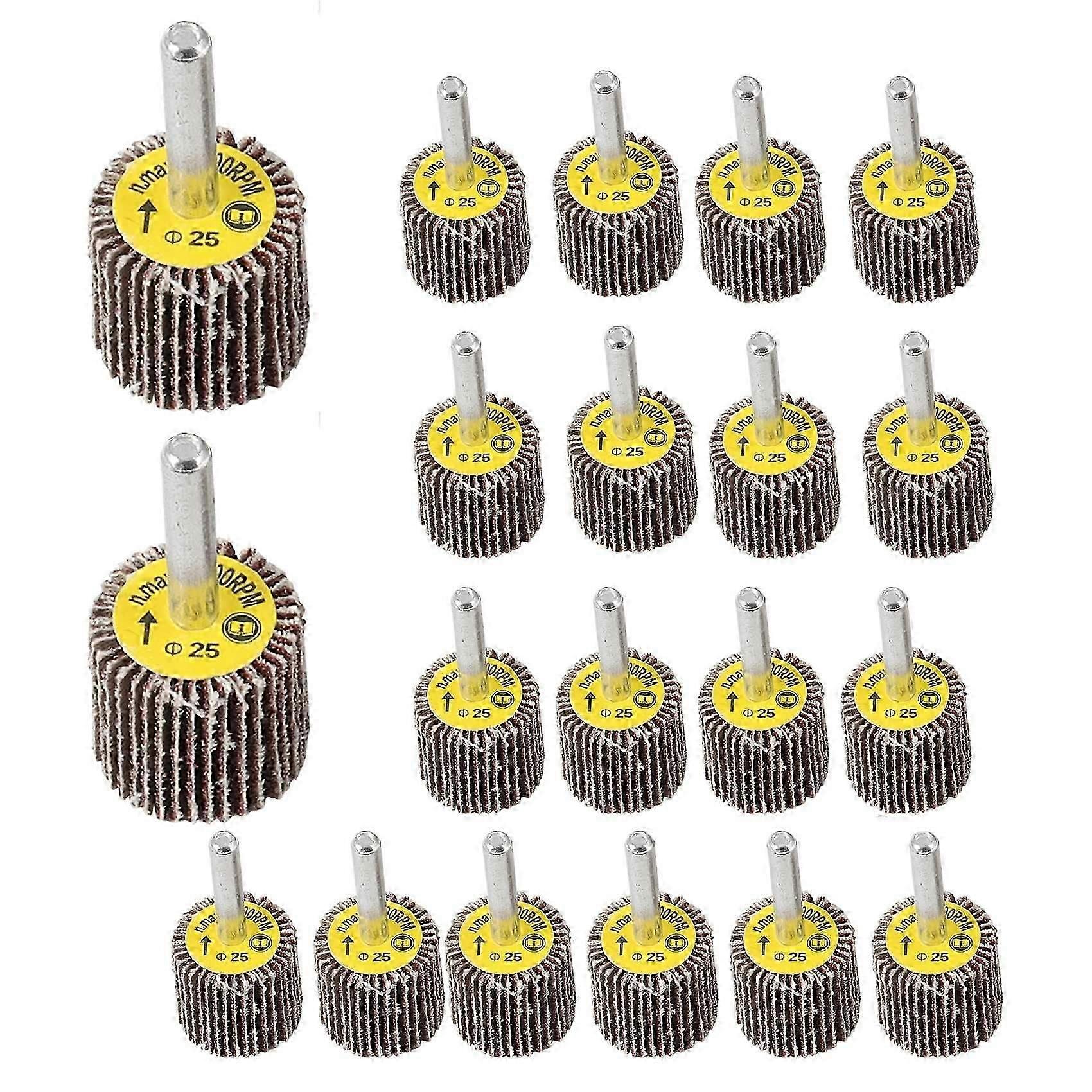 80 grit flap wheels for drill - mounted abrasive sanding tool 20 pack