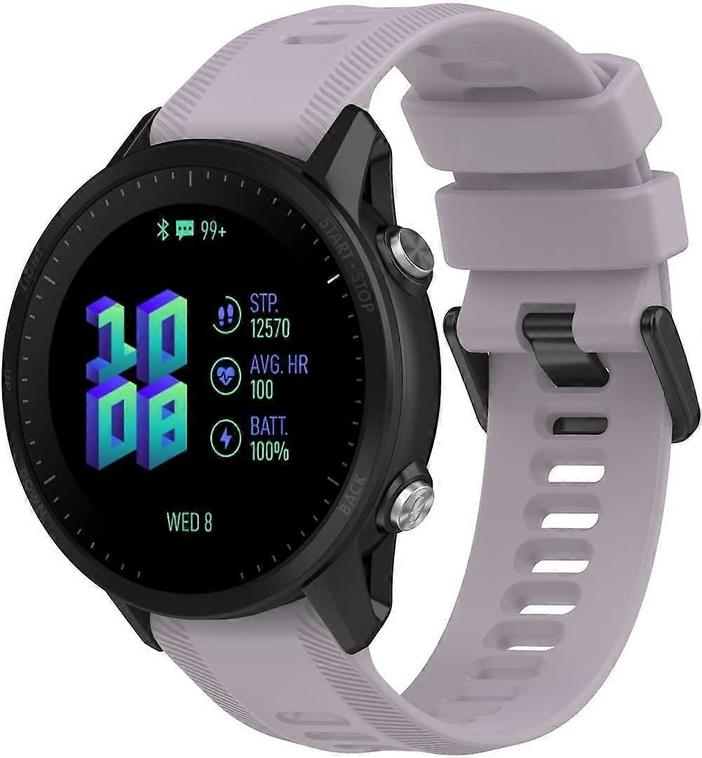 Waterproof Silicone Replacement Watch Band Strap Pattern 8 Solar Compatible for Garmin Forerunner 955