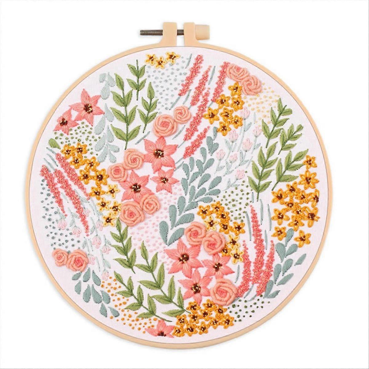 Embroidery Kit with Thread Needles,A