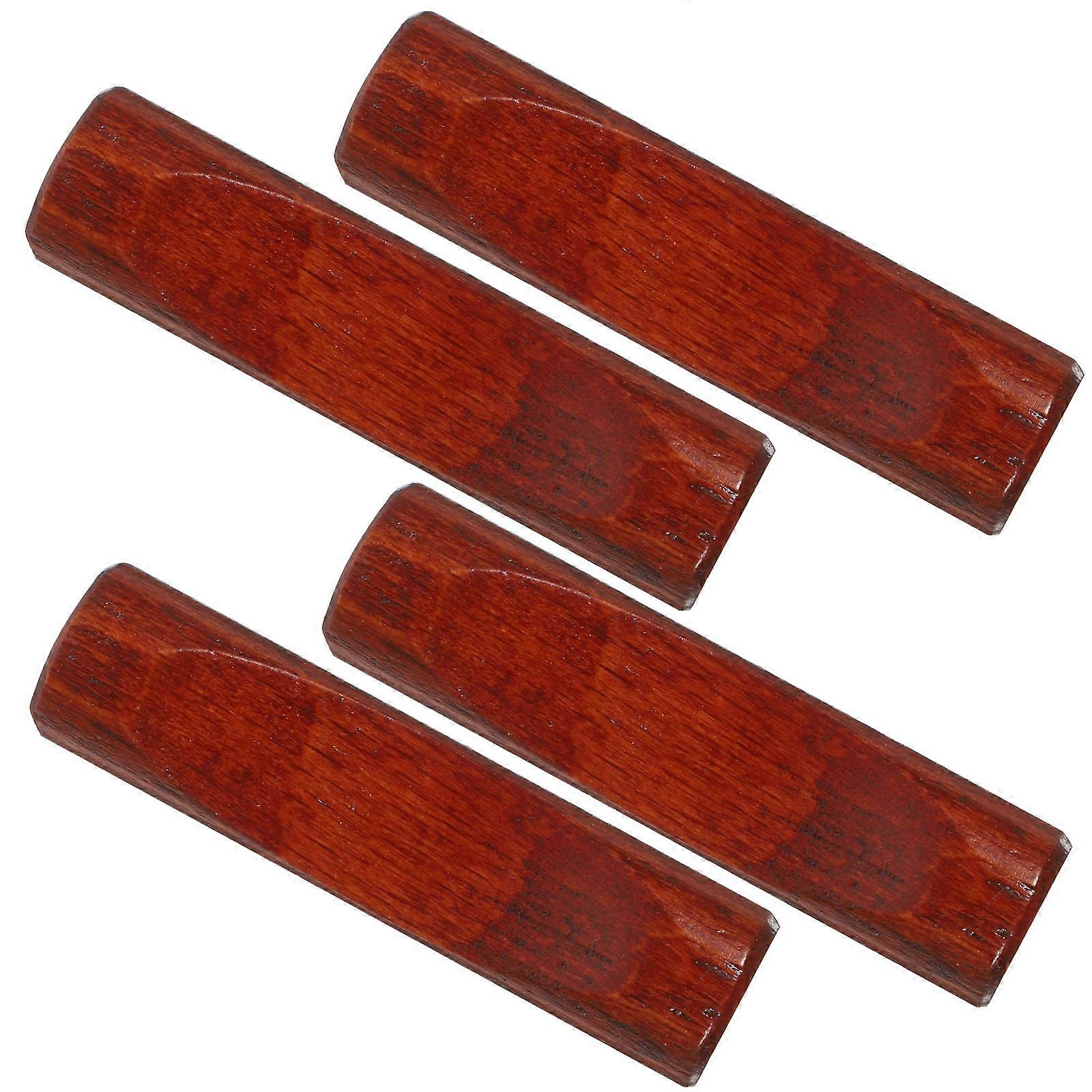 Wooden Chopstick Rest Spoon Fork Holder for Dining Table 4Pcs Set