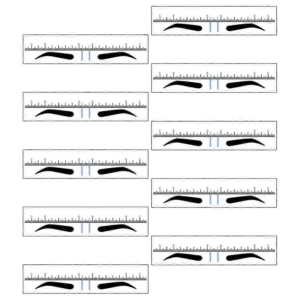 Eyebrow Makeup Stencils Eyebrow Shaping Ruler for Easy Drawing 50Pcs