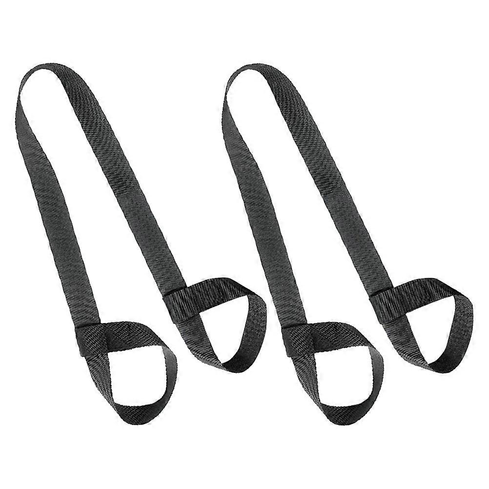 Yoga Mat Sling Strap Multipurpose Carrier for 6Pcs Elastic Black Nylon