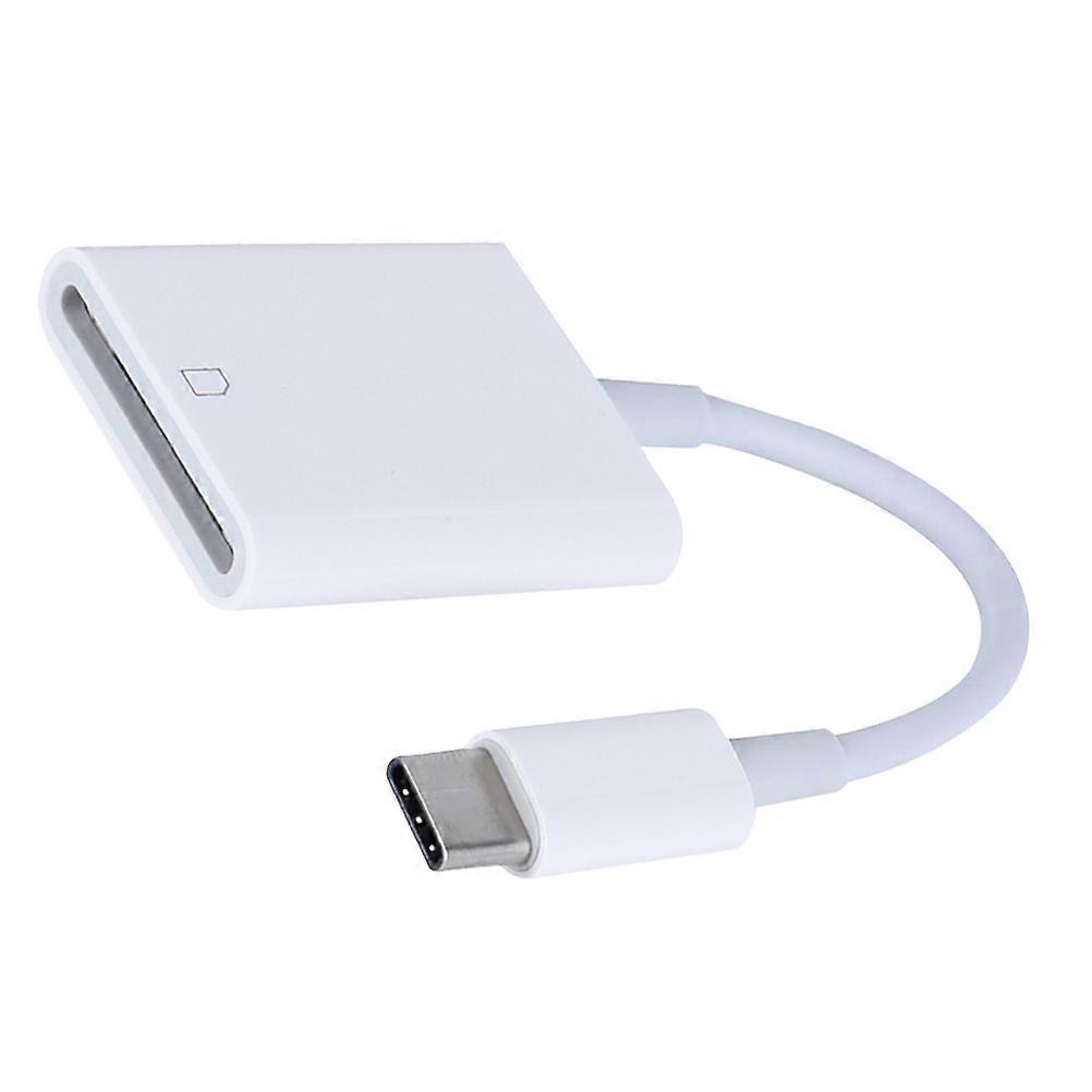USB Type-C Memory Writer Adapter for Phone Use 2Pcs Durable White ABS