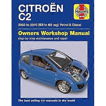 Citroen C2 bensin og Diesel eierens Workshop manuell (Haynes Service og reparasjon instruksjonsbøker)