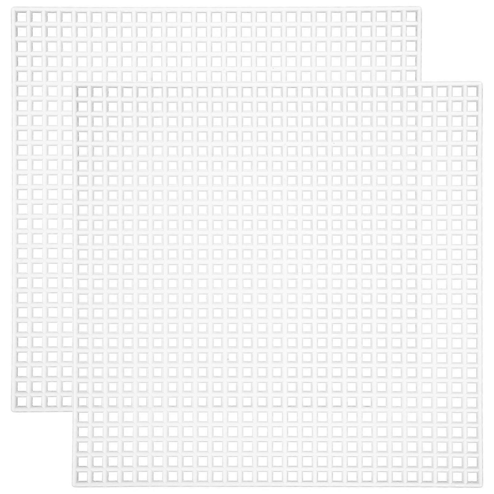 Plastic Mesh Sheet Mesh Canvas Sheets for Cross Stitch 12Pcs Set