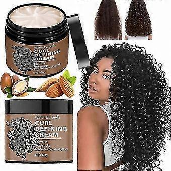 Gentle Leave-In Castor Oil Curling Cream - Curl Enhancer & Frizz Control For Curly Hair, Defines Curls Styling CreamHydrates & Hair Styling Daily Care