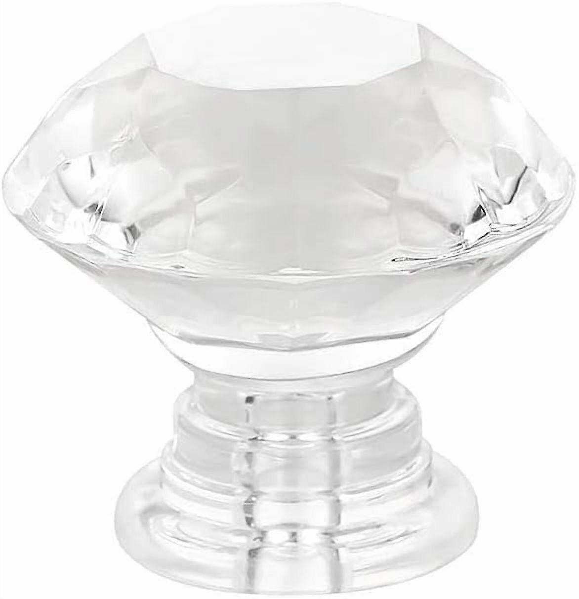 Crystal Drawer Knobs Dresser Knobs 25mm Crystal Glass Door Knobs Furniture Cabinet Knobs Drawer Pull Handle with Screw