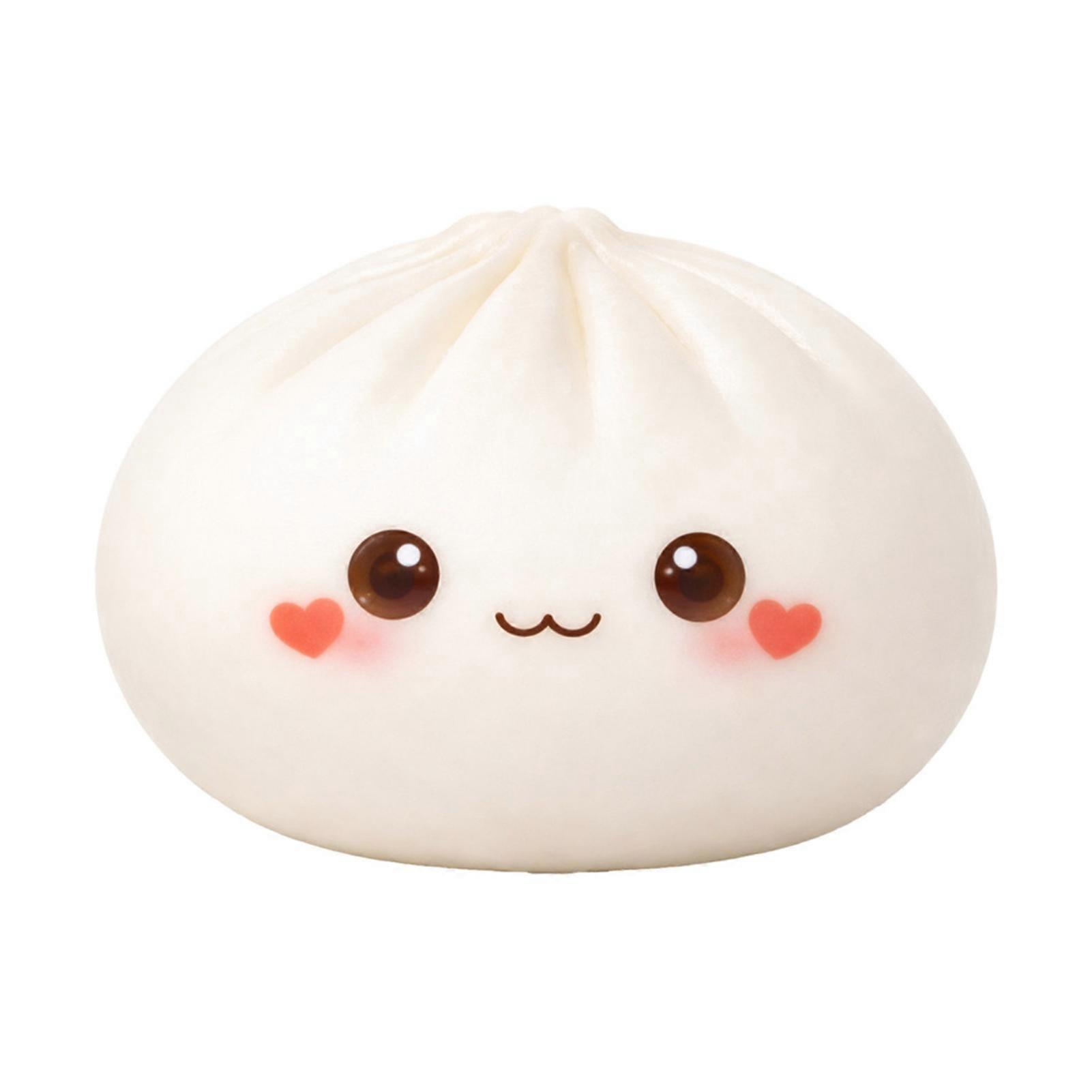 Cartoon Expression Steamed Bun Toy for Regular Use Durable Functional