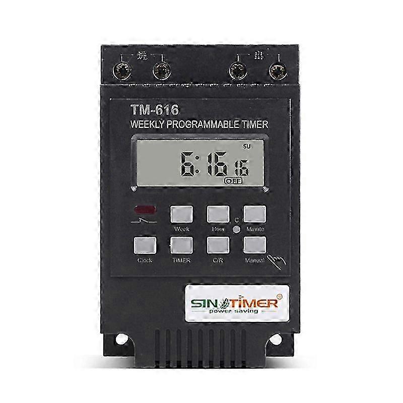 SINOTIMER TM616B-4 Time Control Switch Intelligent Switch Timer Street Light Power Timing Switch 30A