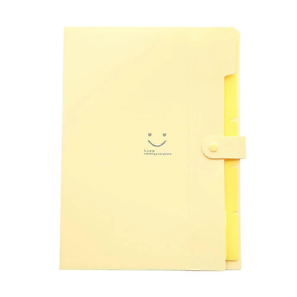 Expanding File Folder Plastic Folder with Snap Closure for Paper Files 2Pcs
