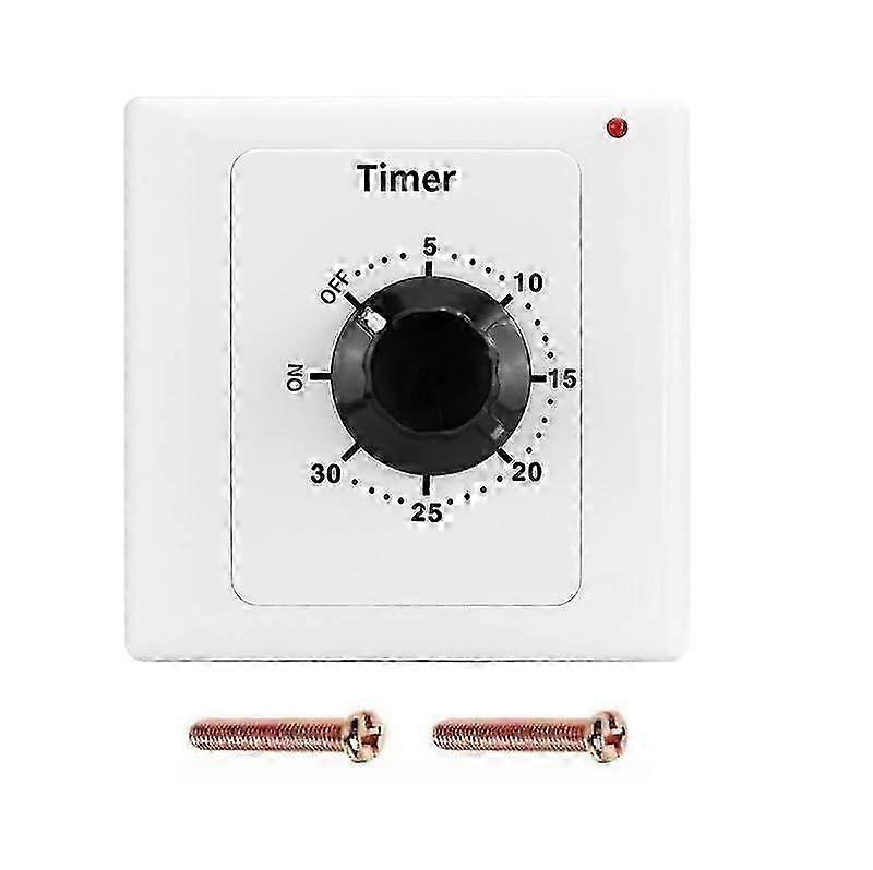 86 Panel 220V 15A Timer Switch Mechanical 30 Min Countdown Socket Control
