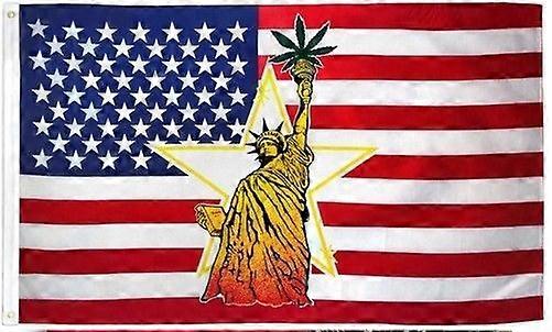 USA Freiheitsstatue Blattflagge IS0739