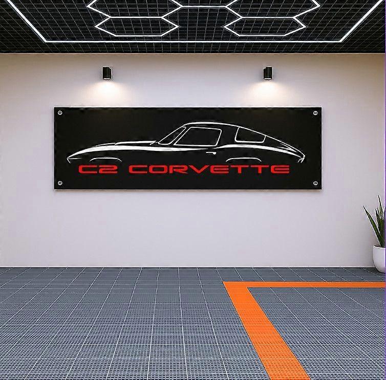 C2 Corvette Banner FB1068