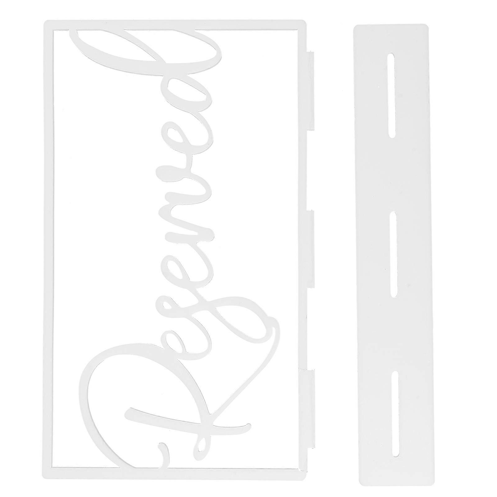 Reserved Table Logo Acrylic Reserved Sign for Wedding Use