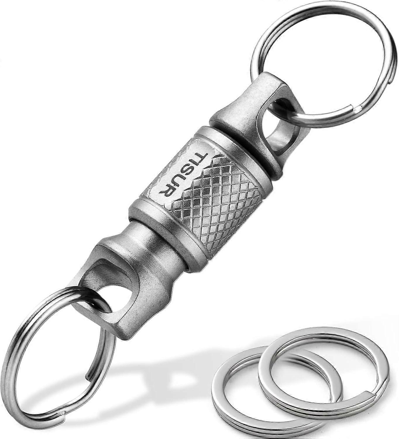 Titanium Quick Release Keychain, Retractable Key Chain Detachable Keychain