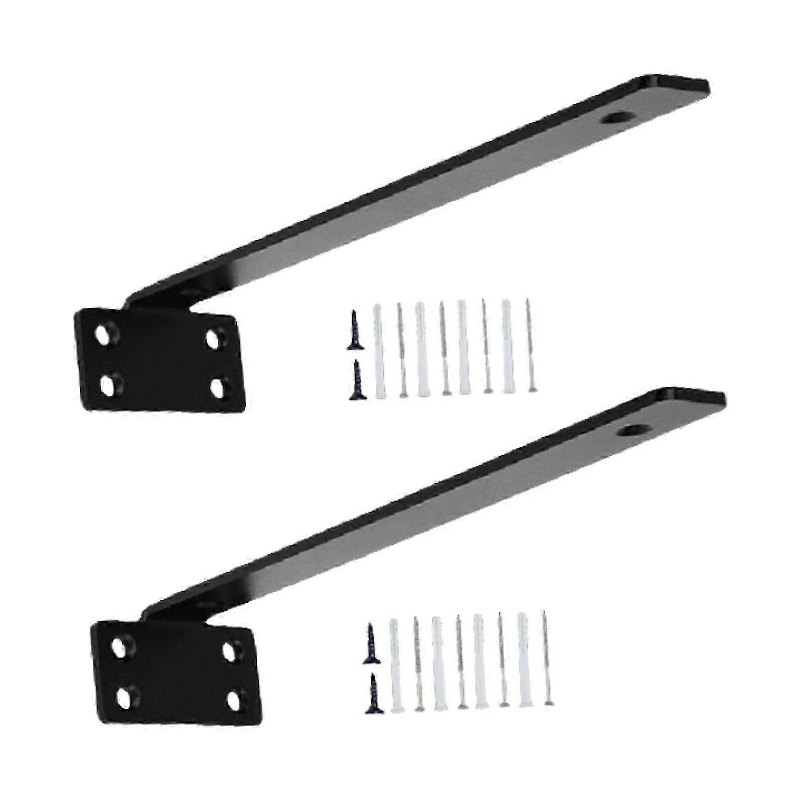 2 Pieces Floating Shelf Brackets Shelf Support Sturdy Accessories Wall Mount