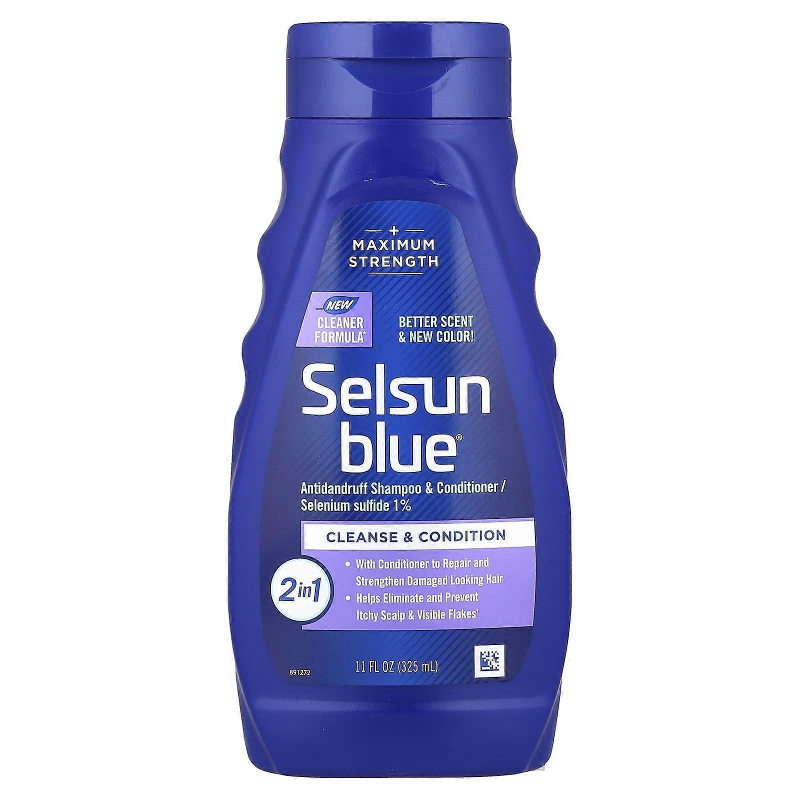 Selsun Blue, 2 in 1 Antidandruff Shampoo & Conditioner, 11 fl oz (325 ml), 2-Pack