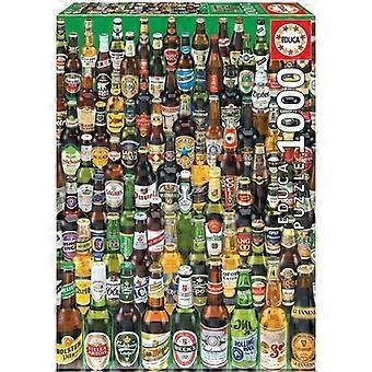 Puzzle de 1000 pièces - Bières - EDUCA - Nature morte et objets - Multicolore - Vert
