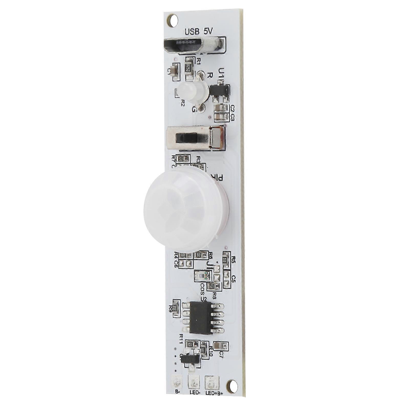 Infrared Sensor Module ABS USB Rechargeable Circuit Board for Wardrobe Kitchen DC5V