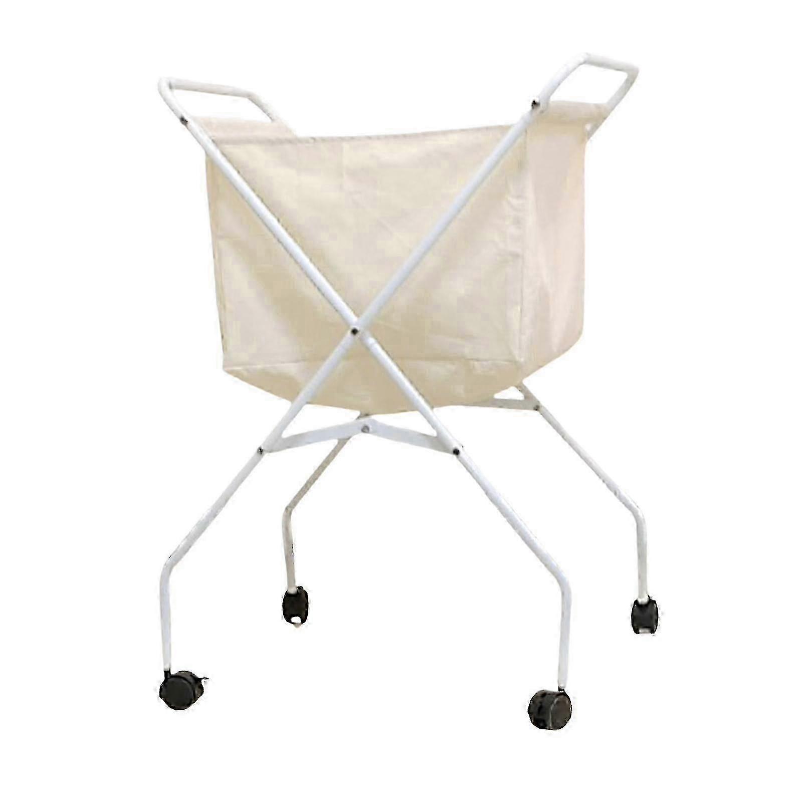 Rolling Laundry Cart with Wheels Foldable Storage for Towels Blankets Sheets