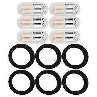 1 jeu de filtres pour fontaine à eau pour chat : cartouches de rechange pour fontaine à eau pour chatons et chiens - Cartouches rectangulaires pour abreuvage des petits animaux