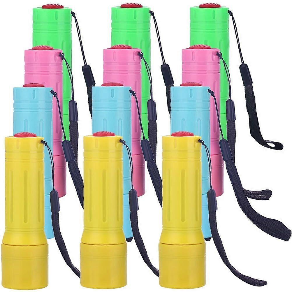 12pcs Mini Flashlight Led Flashlight Party Flashlight Toy Handheld Flashlight