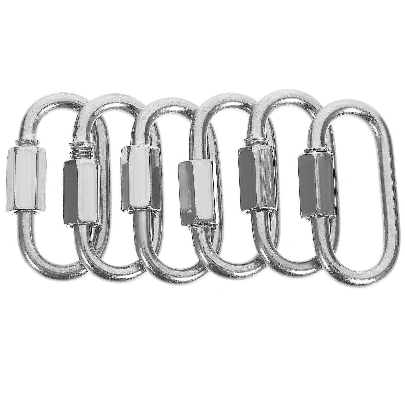 6pcs Quick Link Chain Connector Chain Link Connector Locking Link Connector