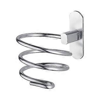 Diamètre intérieur 9.5cm Hauteur de l’anneau en aluminium 8cm-perforation-sans perforation - Argent Easy Dryer - Porte-cheveux porte-cheveux, Porte-lisseur avec câble bien rangé,