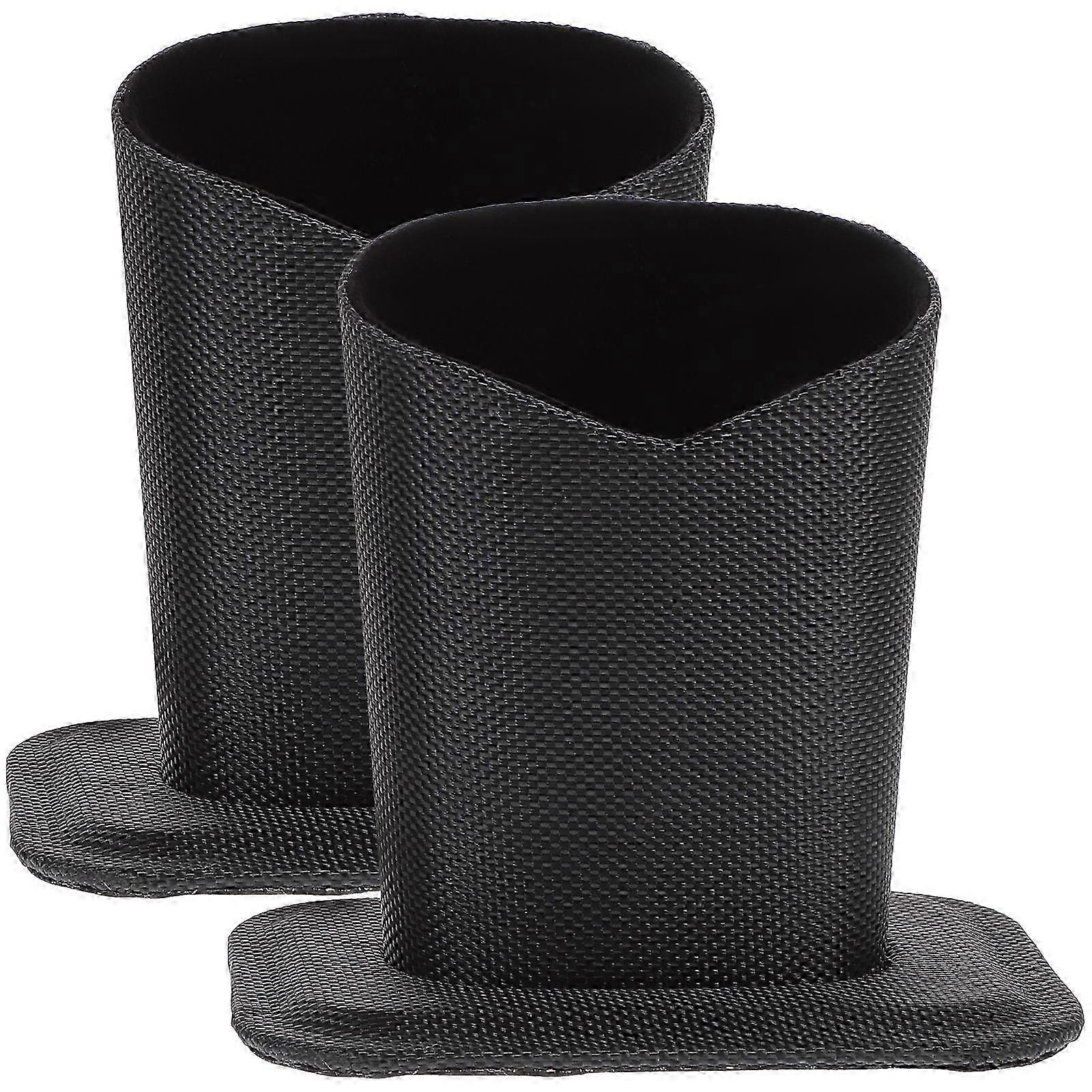 2pcs Simple Glasses Holder Solid Color Glasses Base Desktop Glasses Base (Black)