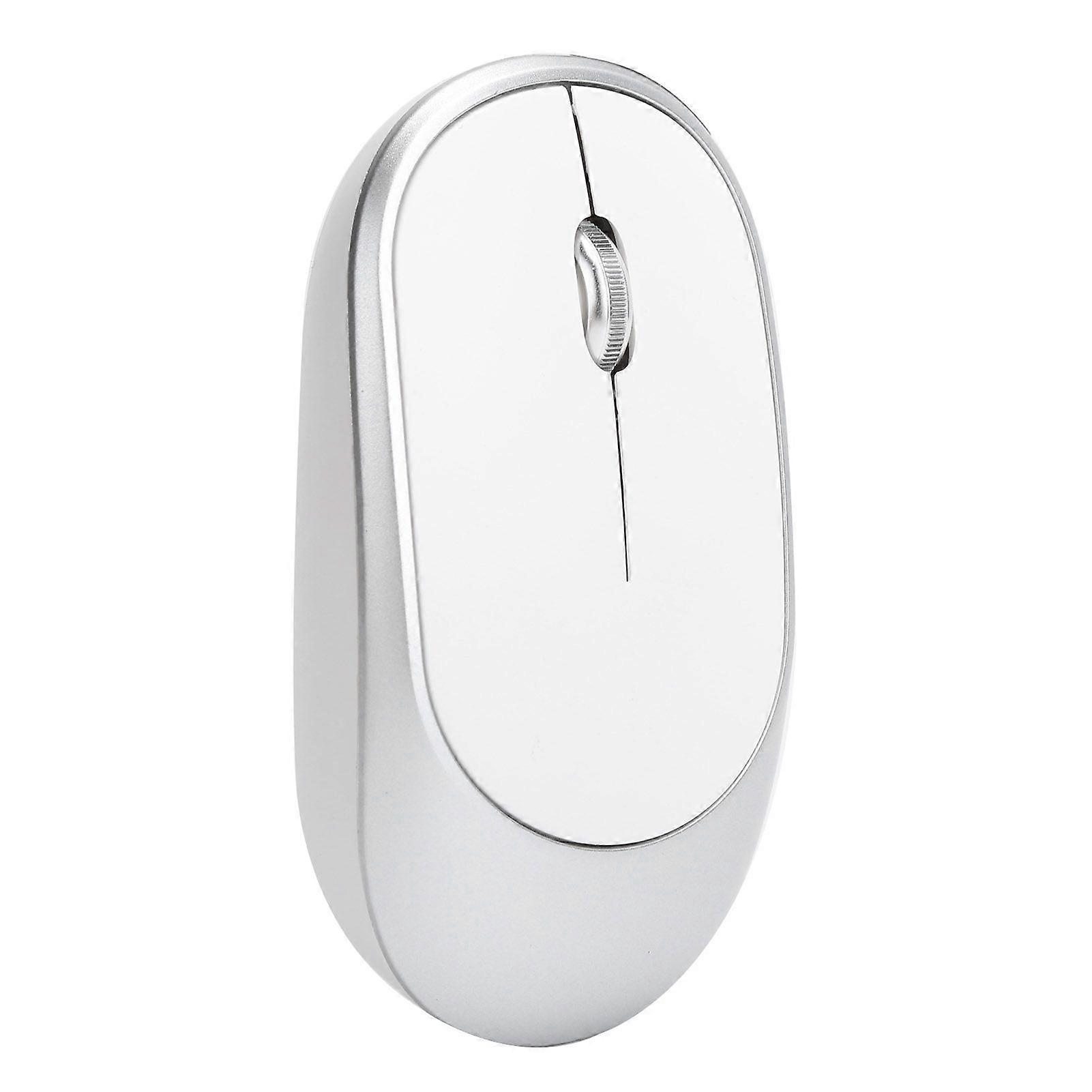 Wireless Mouse DPI Adjustable Chargable Optical Computer External Device with USB ReceiverSilver
