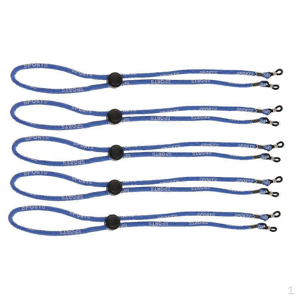 5 Pieces Adjustable Bezel Shape Glasses Cord Neck Strap