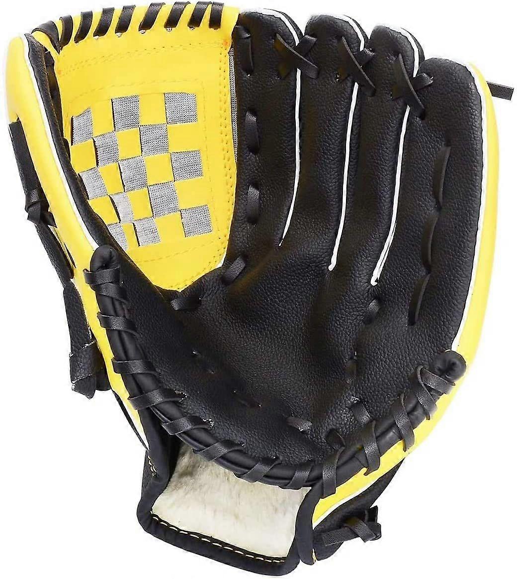 Baseball Glove Soft Solid PU Leather without ball,11.5inch