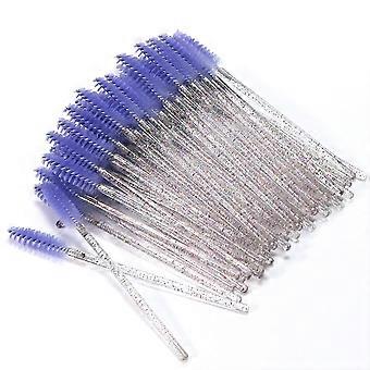 300 stuks Mascara Wands Spoolies met Crystal Handvat Wimperborstels Wegwerp Wenkbrauwborstels Spooly Applicator voor Wimpers