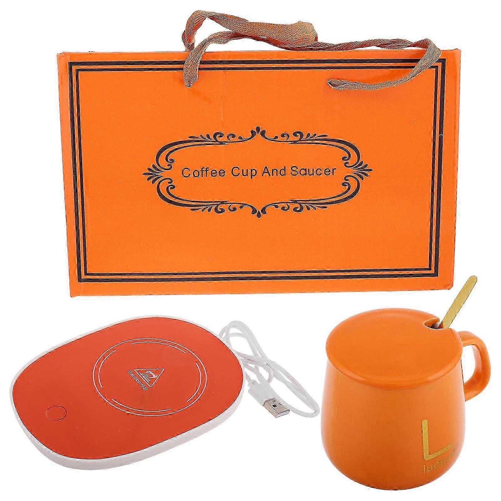 Electric Mug Ceramic Coffee Cup Set for Practical Use 1Set